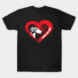 I Love My Ibizan Hound - Family dog - I Love my dog T-Shirt